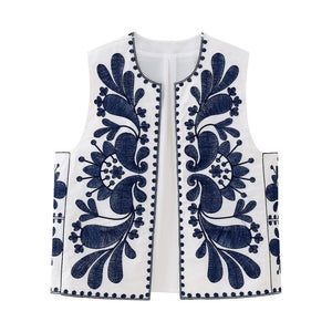 Naomi embroidered vest