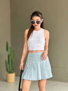 Leslie soft denim skort