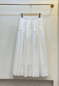 Laura eyelet skirt