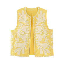 Load image into Gallery viewer, Naomi embroidered vest
