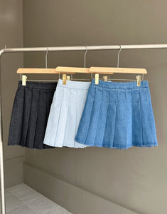 Leslie soft denim skort