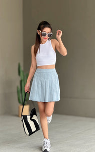 Leslie soft denim skort