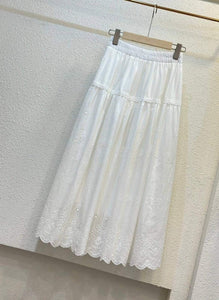 Laura eyelet skirt