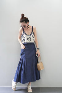 Stella soft denim skirt