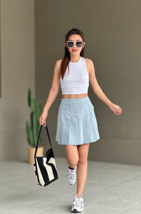 Leslie soft denim skort